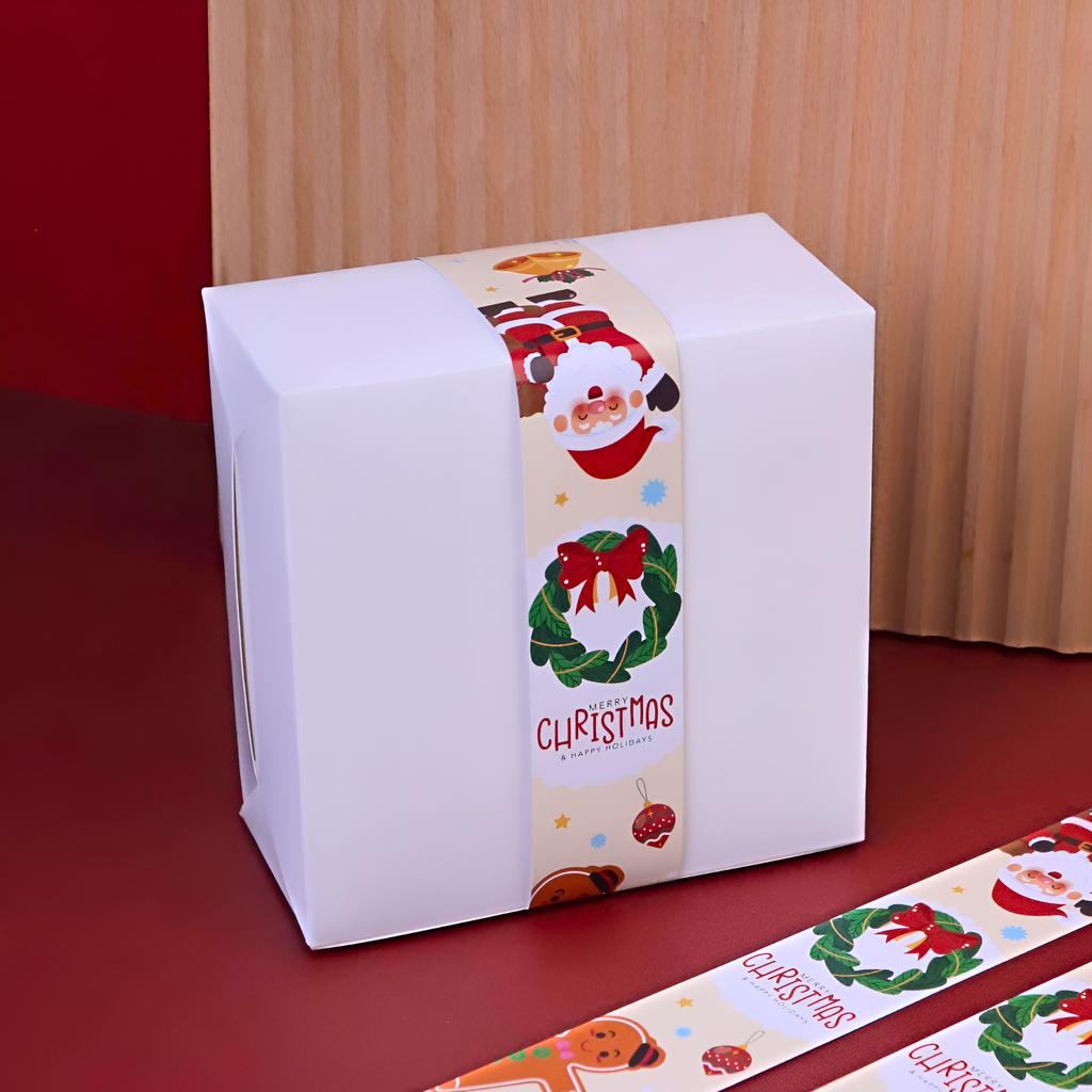 สายคาดกล่อง ลาย Creamy Xmas  ขนาด 3.5x42 ซม.
