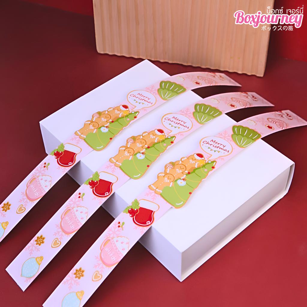 สายคาดกล่อง ลาย Ginger Joy ขนาด 3.5x42 ซม.