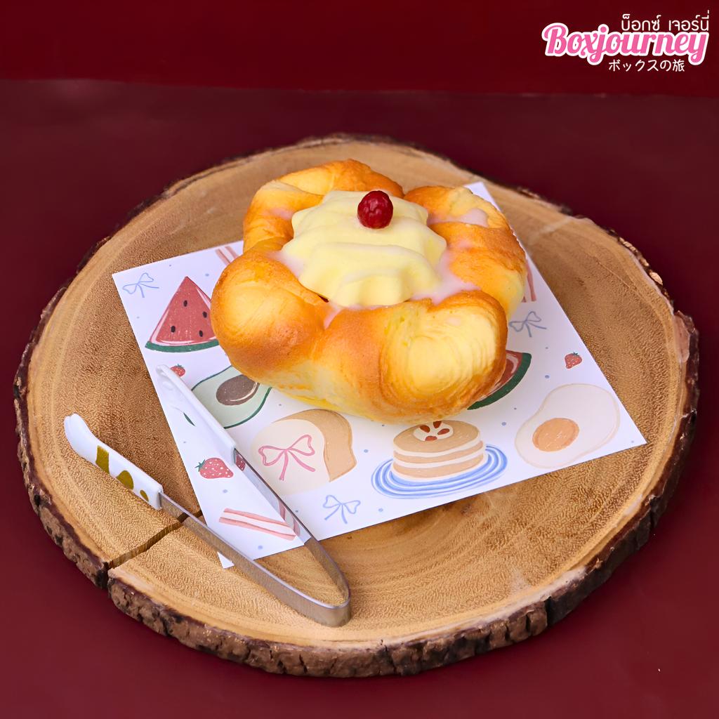 กระดาษรองอาหาร ลายSweet Morning ขนาด 6x6 นิ้ว (ไม่เคลือบ)