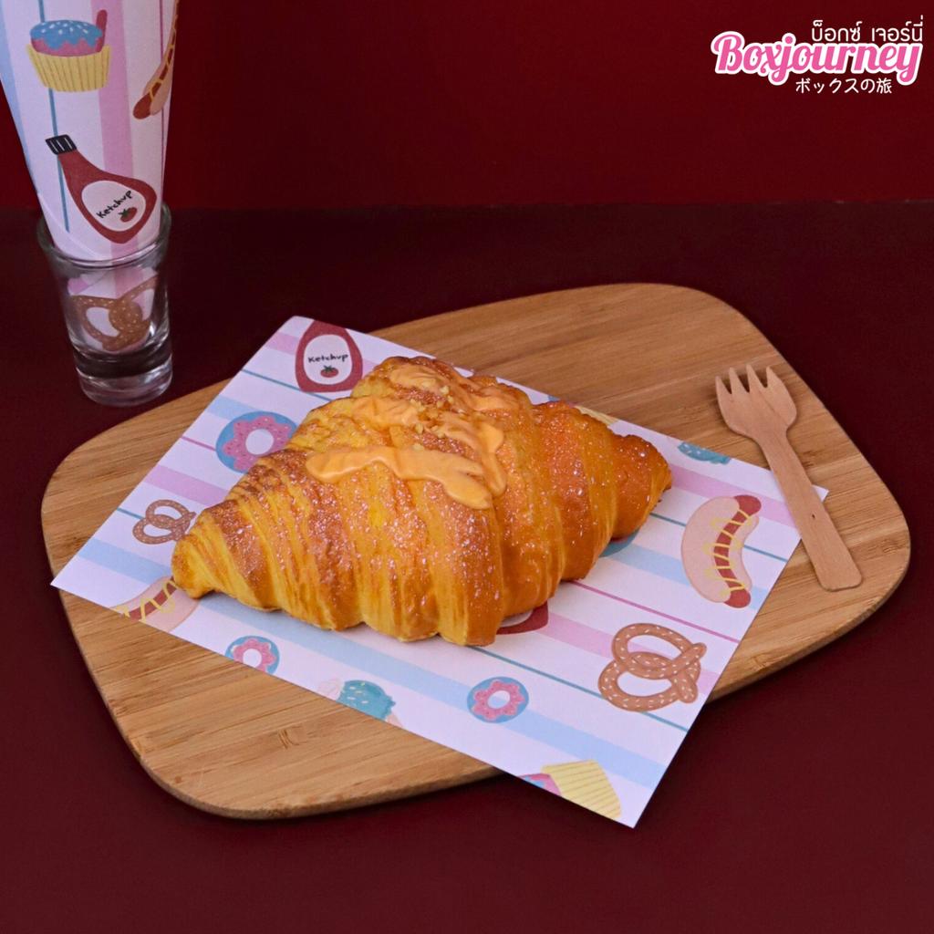 กระดาษรองอาหาร ลาย Carnival Treats ขนาด 6x8 นิ้ว (ไม่เคลือบ)