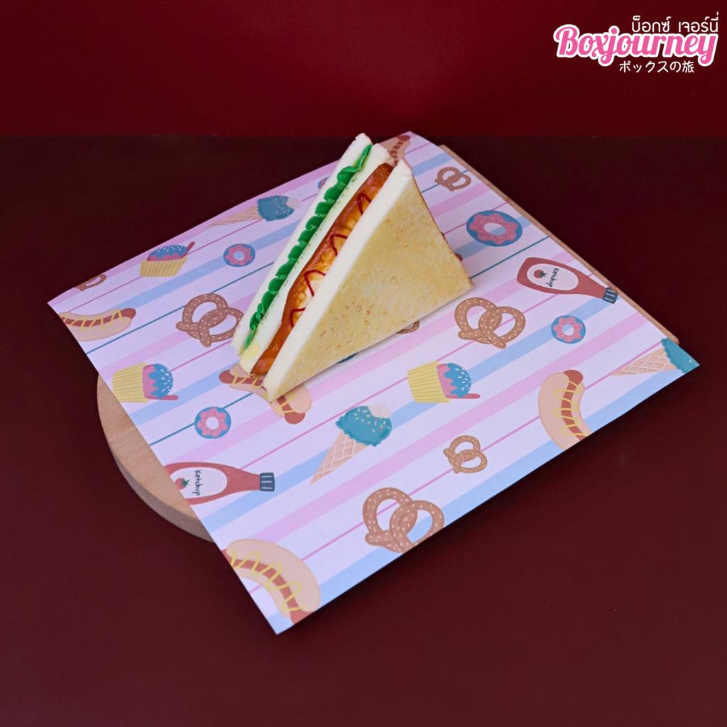 กระดาษรองอาหาร ลาย Carnival Treats ขนาด 30x30 ซม. (ไม่เคลือบ)