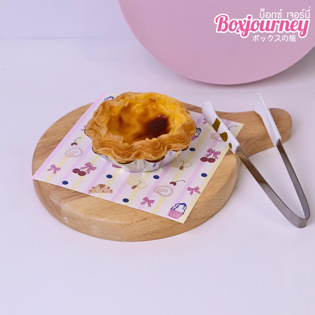 กระดาษรองอาหาร ลาย Sweet Tea Time ขนาด 12x12 ซม. (ไม่เคลือบ)