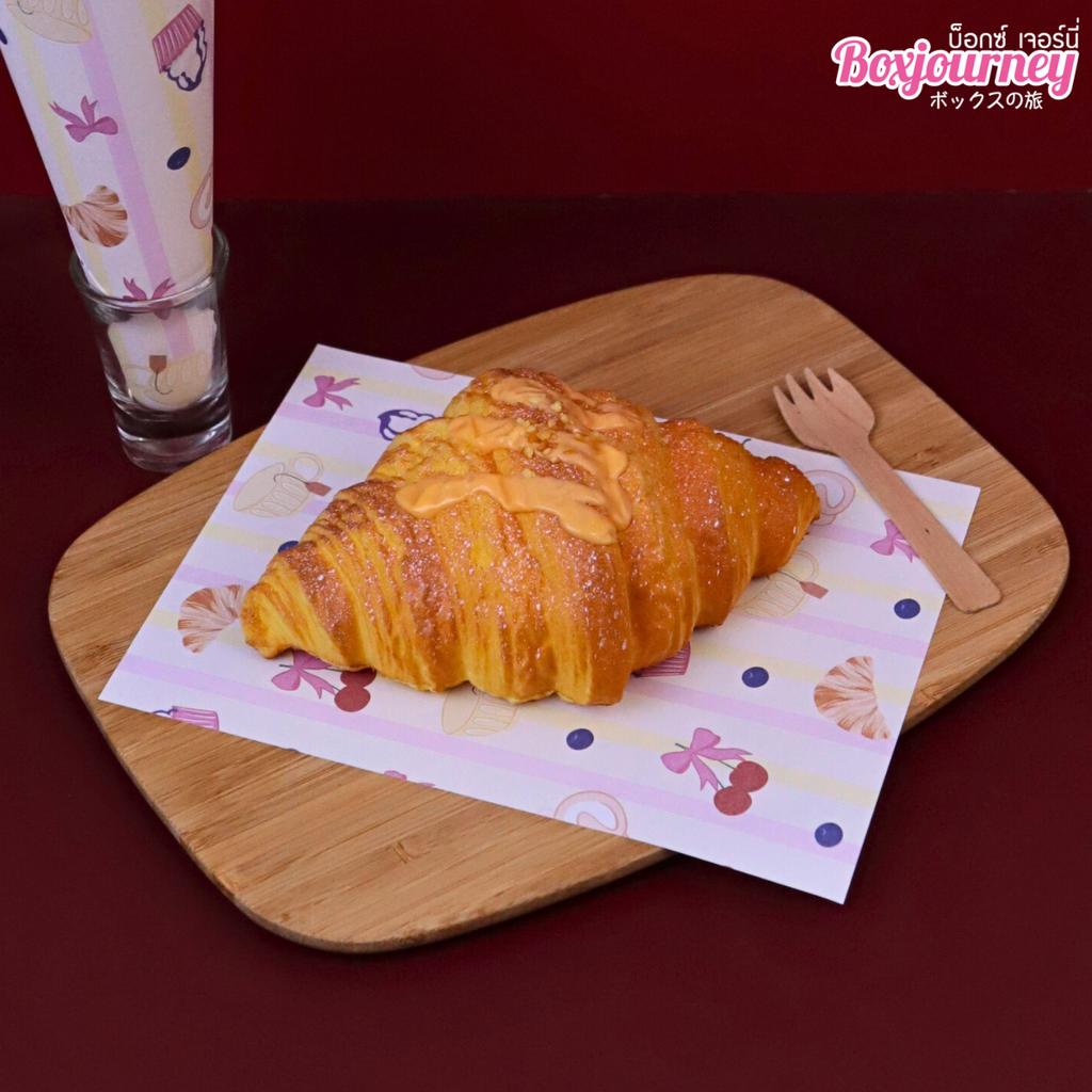 กระดาษรองอาหาร ลาย Sweet Tea Time  ขนาด 6x8 นิ้ว (ไม่เคลือบ)