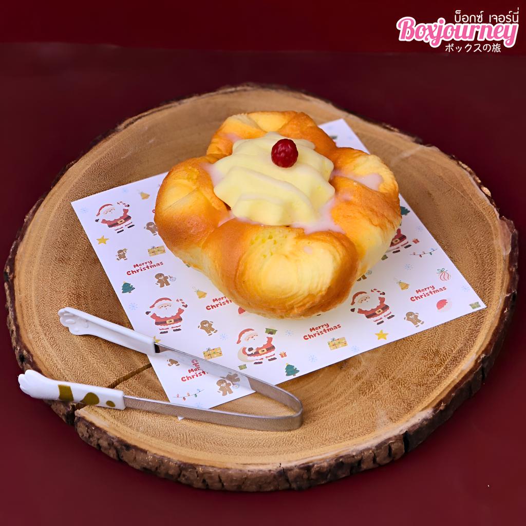 กระดาษรองอาหาร ลาย  Ginger & Santa ขนาด 6x6 นิ้ว (ไม่เคลือบ)