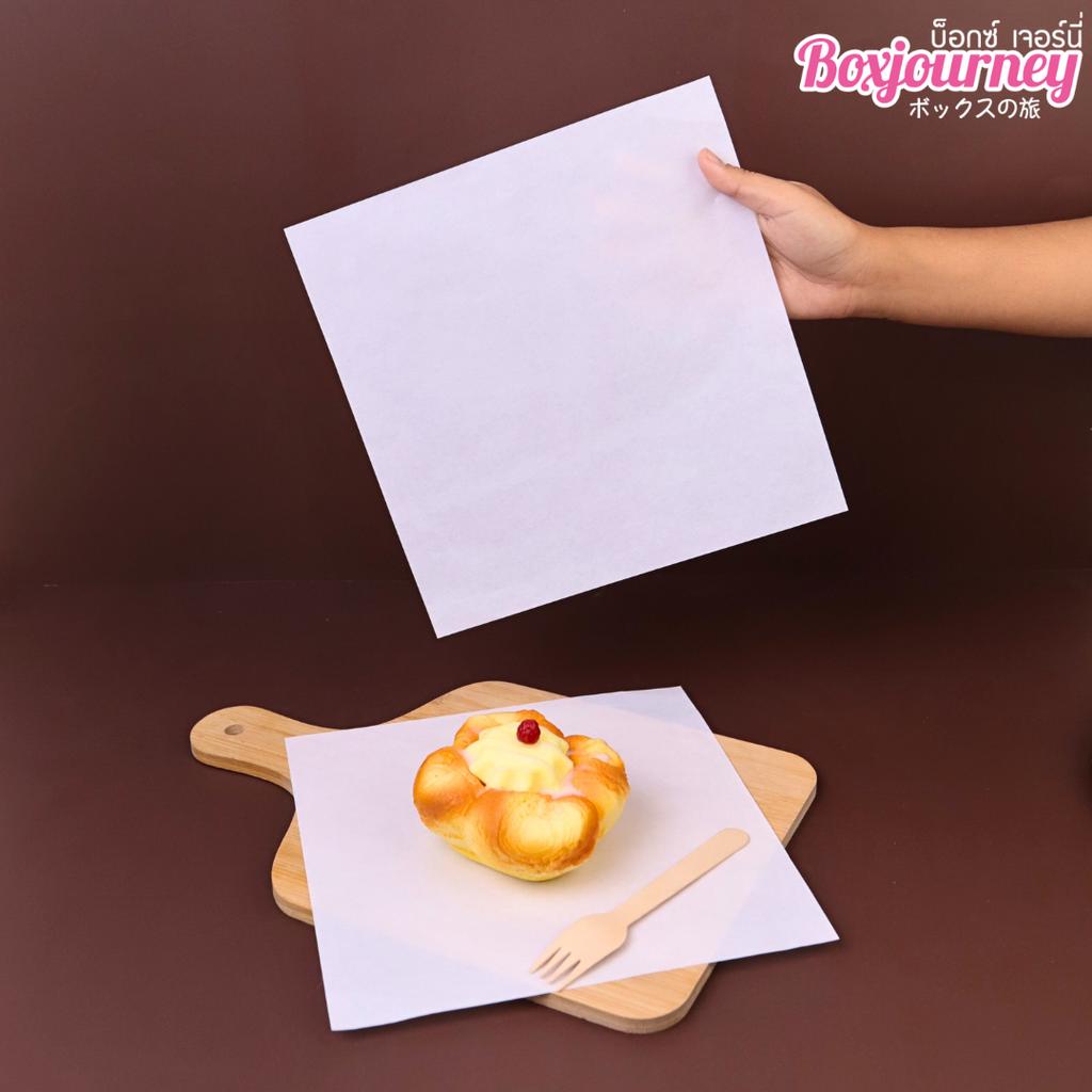 กระดาษรองอาหาร 10x10 นิ้ว (กันซึม)