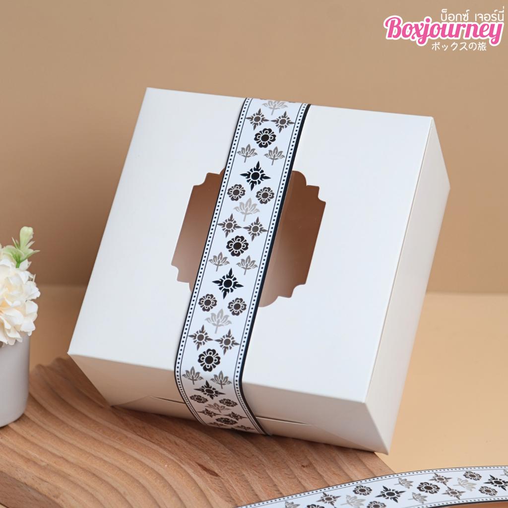 สายคาดกล่อง ลาย Classic Grace ขนาด 3.5x42 ซม.