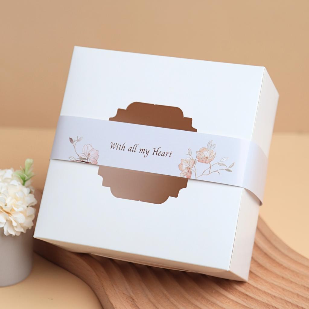 สายคาดกล่อง ลาย Heartfelt  ขนาด 3.5x42 ซม.