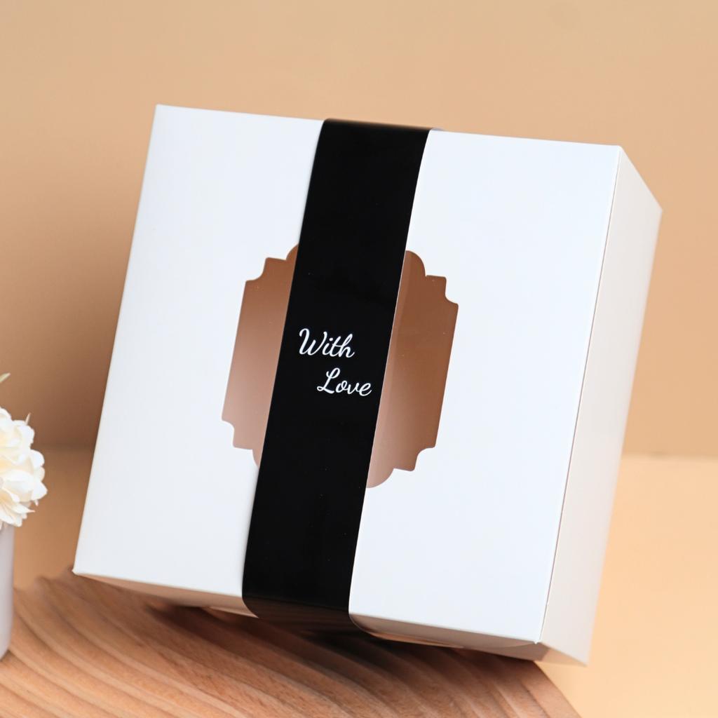 สายคาดกล่อง ลาย Pure Love ขนาด 3.5x42 ซม.