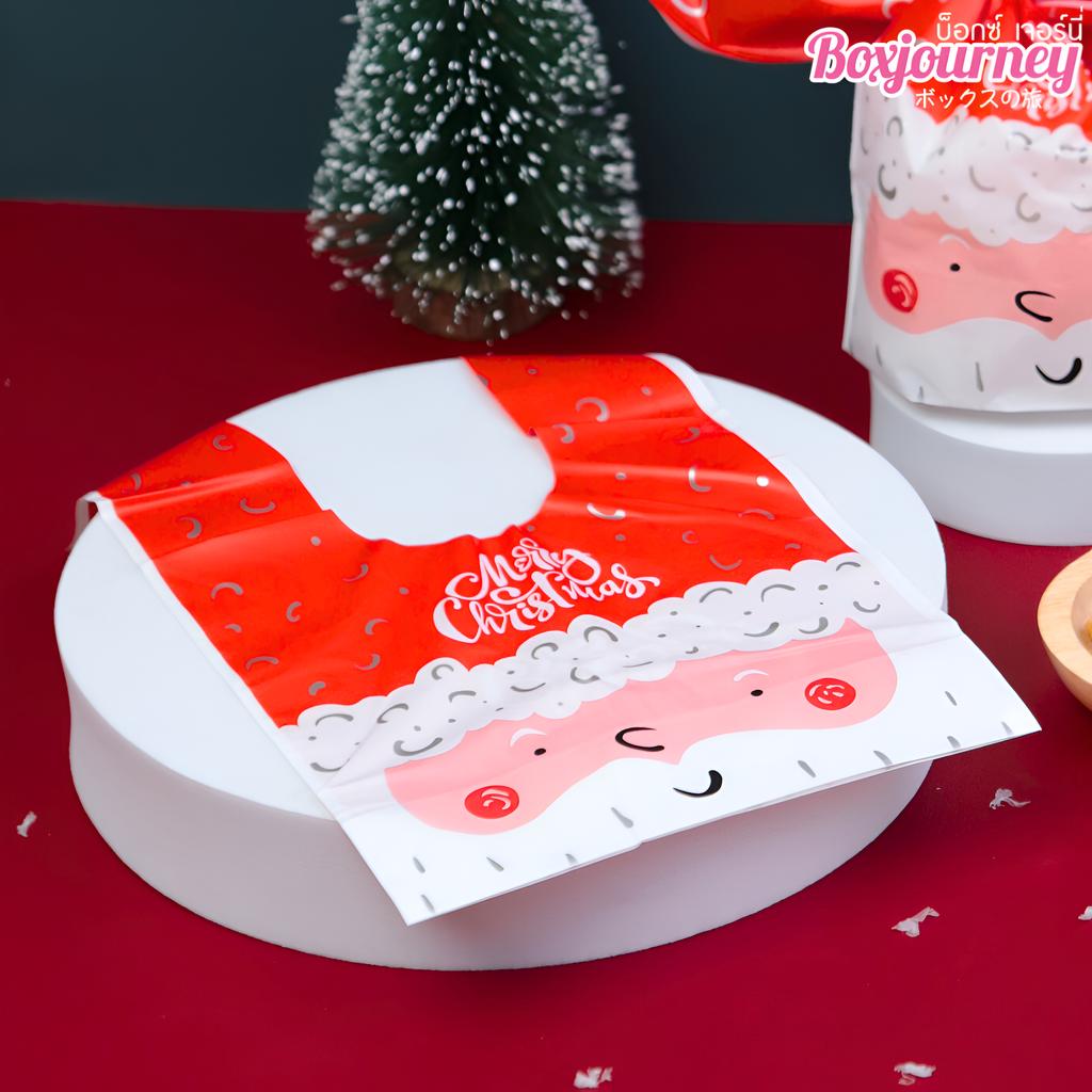 ถุงของขวัญโบว์หูกระต่าย ลายคริสต์มาส 07 ขนาด 6 x 13.5 x 23 ซม.