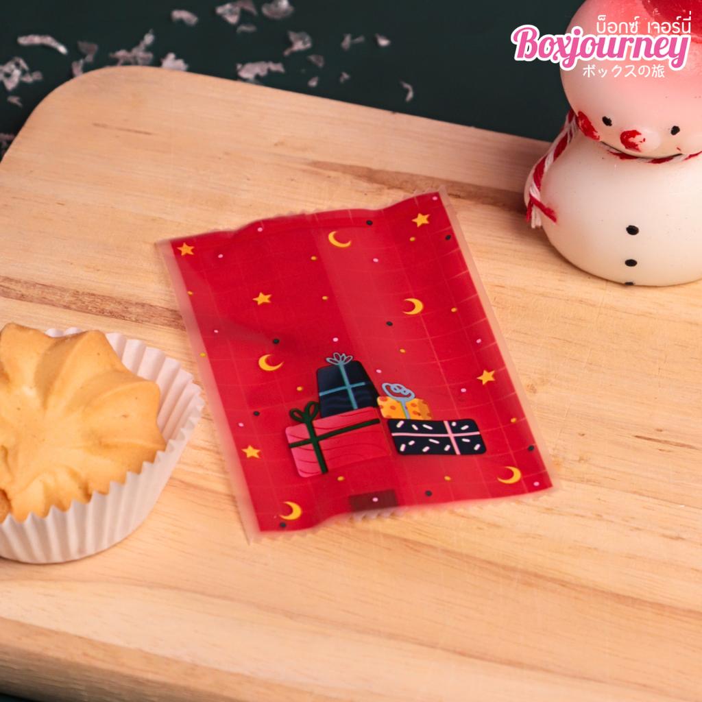 ถุงซีลคุกกี้ ลาย Christmas 02 ขนาด 7x10 ซม.