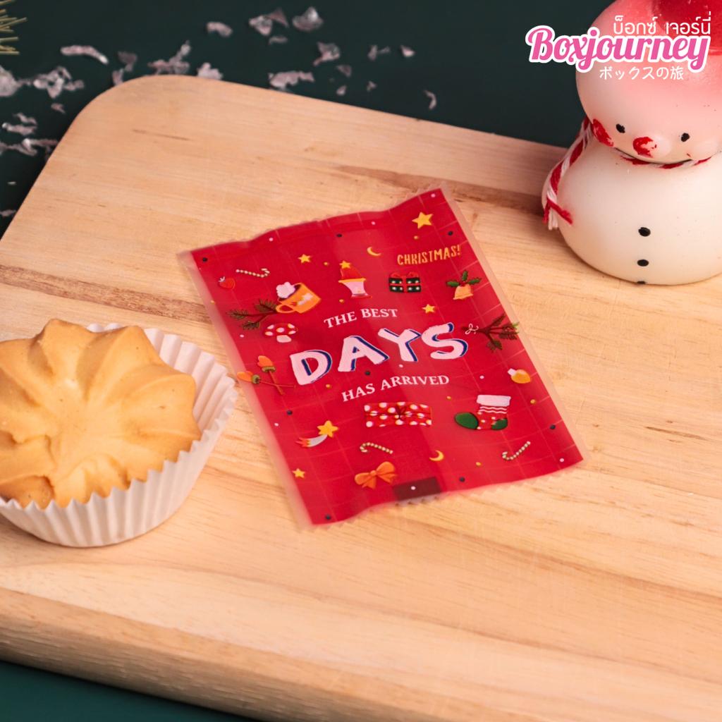 ถุงซีลคุกกี้ ลาย Christmas 02 ขนาด 7x10 ซม.