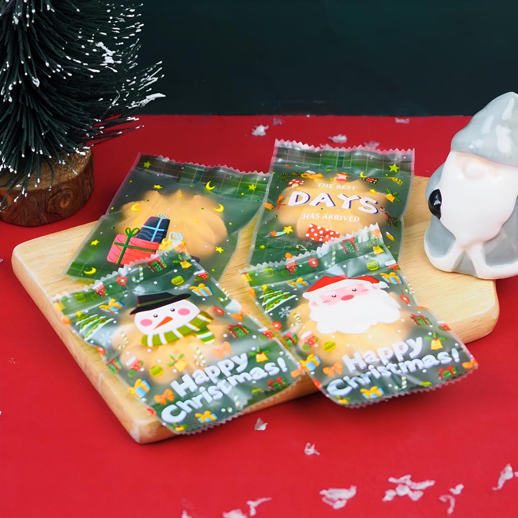 ถุงซีลคุกกี้ ลาย Christmas 03 ขนาด 7x10 ซม.