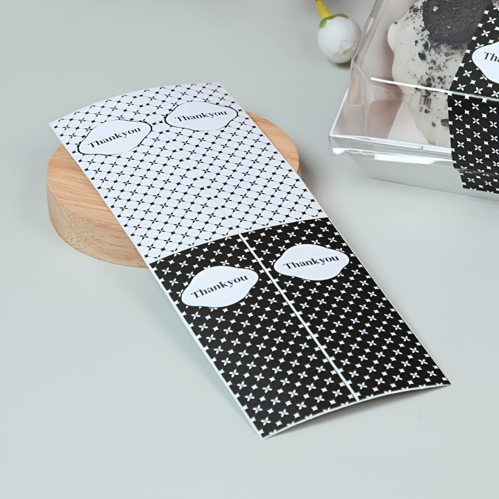 สติกเกอร์สายคาด ลาย Classic Lattice  3.5x10 ซม. (32 ดวง)