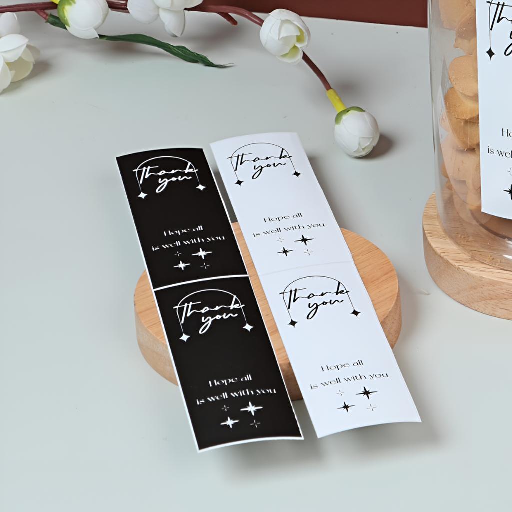 สติกเกอร์สายคาด ลาย starry light 3.5x10 ซม. (32 ดวง)