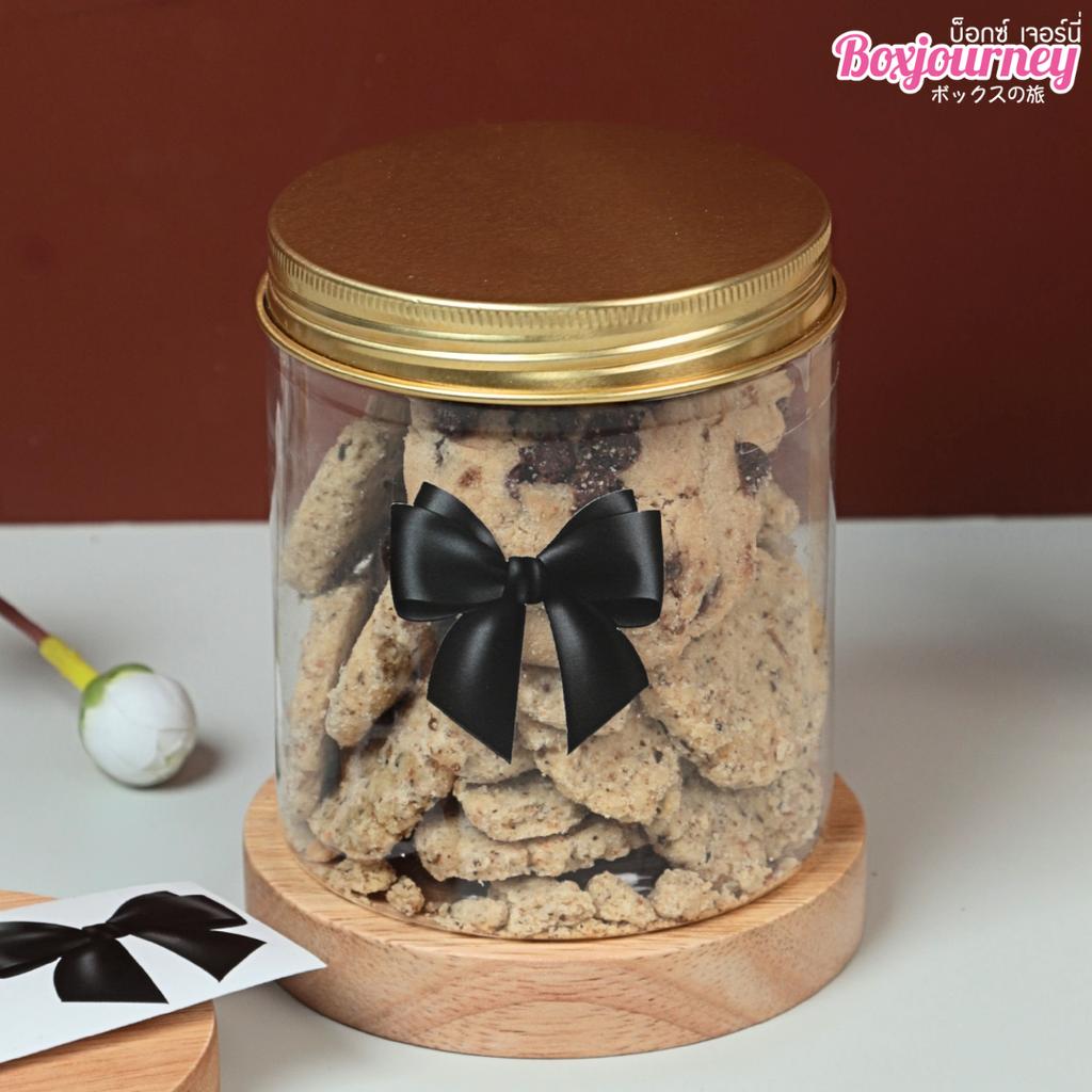 สติกเกอร์รูปโบว์ สีดำ ขนาด 4.3x4 ซม. (48 ดวง)