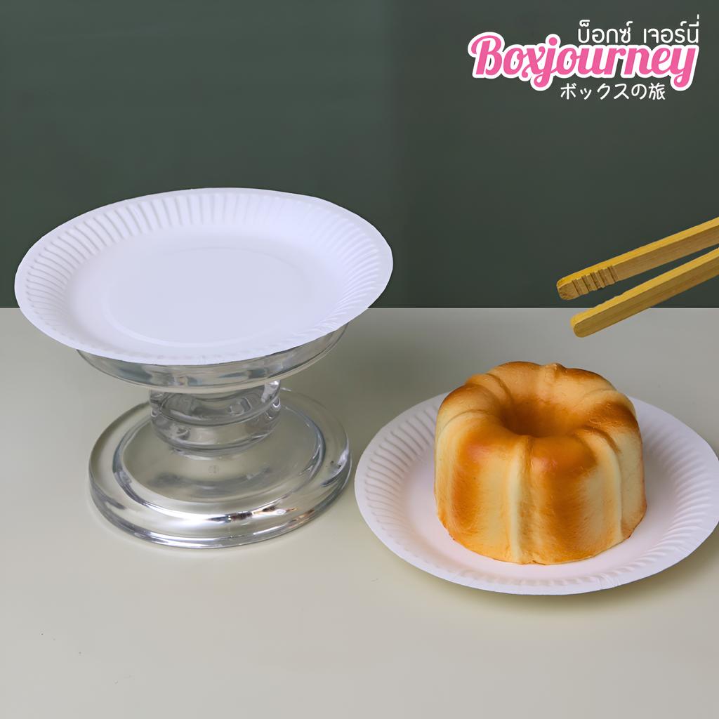 จานกระดาษ สีขาว 6 นิ้ว