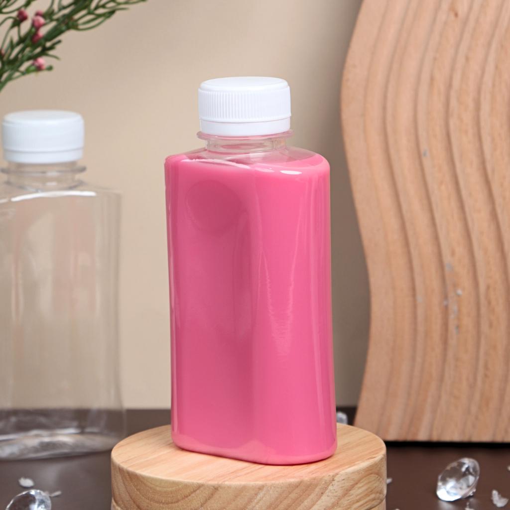 ขวดพลาสติก PET 200 cc. ทรงมิริน  ปาก 30มม.ฝาขาว