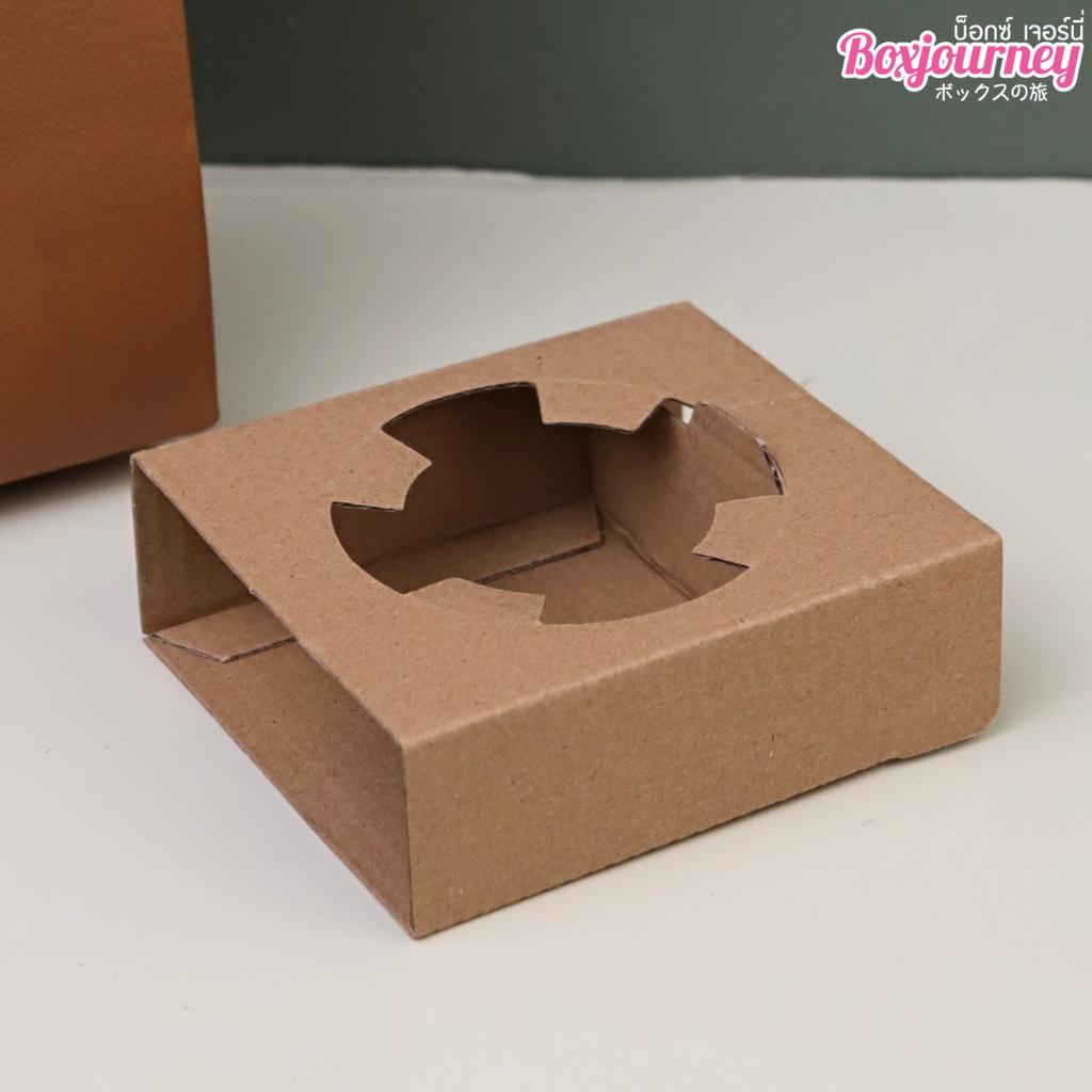 ถาดใส่แก้วน้ำ 1 ช่อง กระดาษลูกฟูก