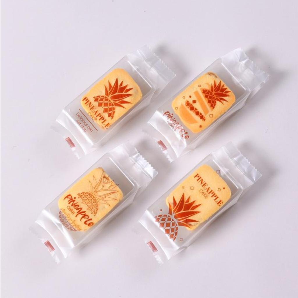 ถุงซีลพายสับปะรด แบบพลาสติก ลาย Sugar pineapple ขนาด 4.5x12.5 ซม.