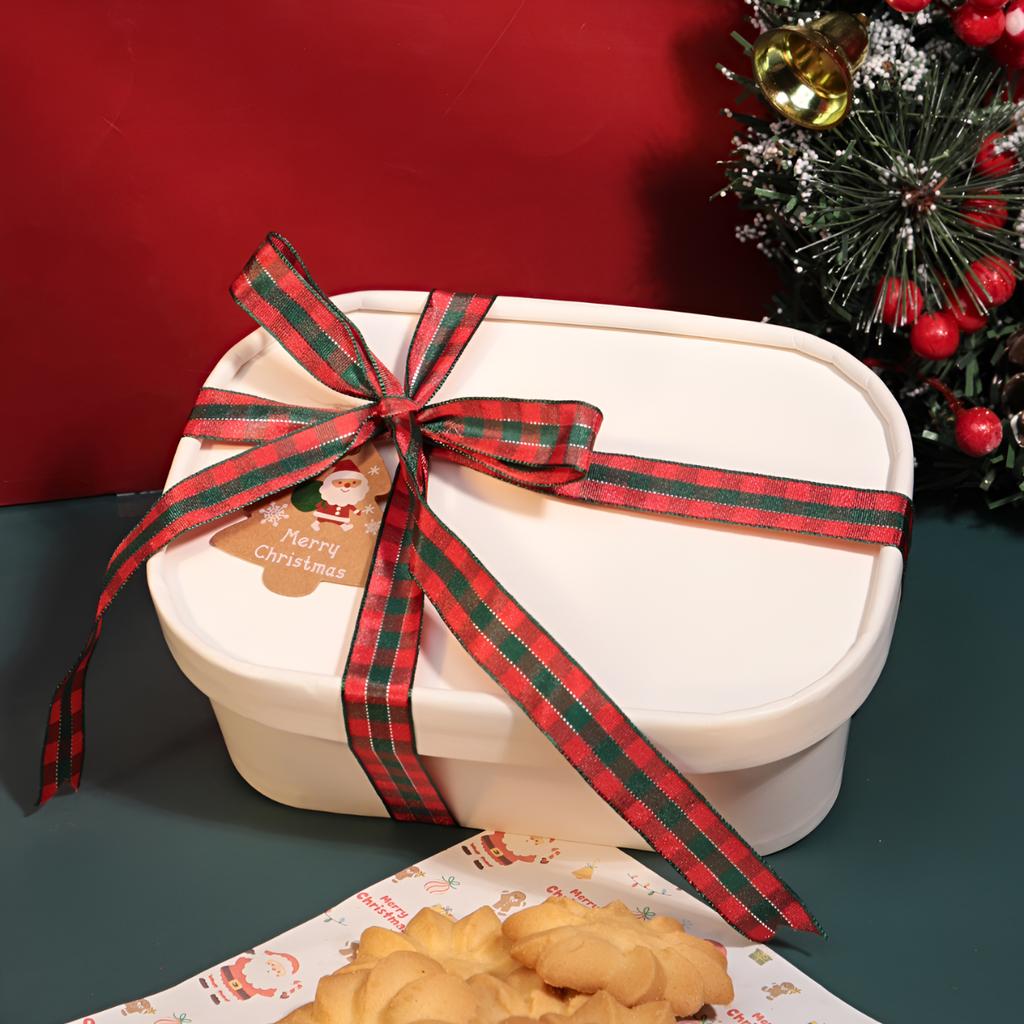 กล่องอาหารสีขาววงรี ขนาด 500 ml. พร้อมฝากระดาษ