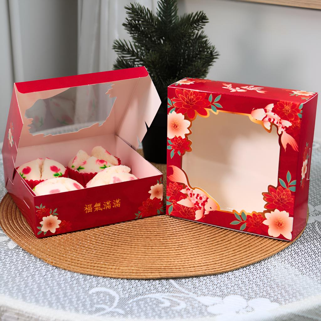 กล่องชิฟฟ่อน ลาย Koi carp Fortune