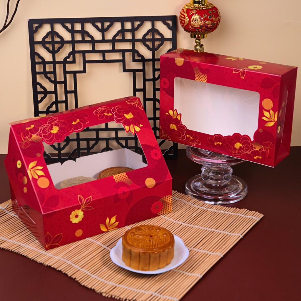 กล่องทรงแบน ลาย Jade blossom 15x22x6.2 ซม.