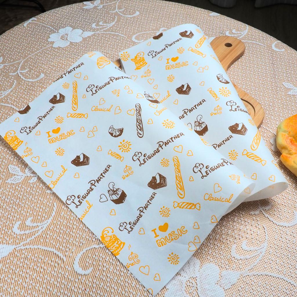 กระดาษรองอาหาร ลายเบเกอรี่ 01  30 x 30 ซม. (กันซึม)