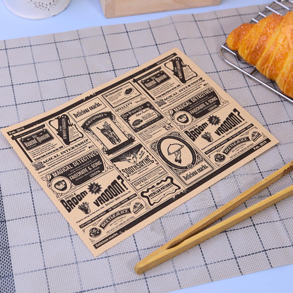 กระดาษรองอาหาร ลายธนบัตร 6x8 นิ้ว (เคลือบ)