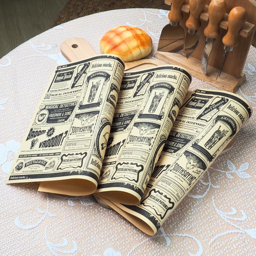 กระดาษรองอาหาร ลายธนบัตร 10x10 นิ้ว (เคลือบ)