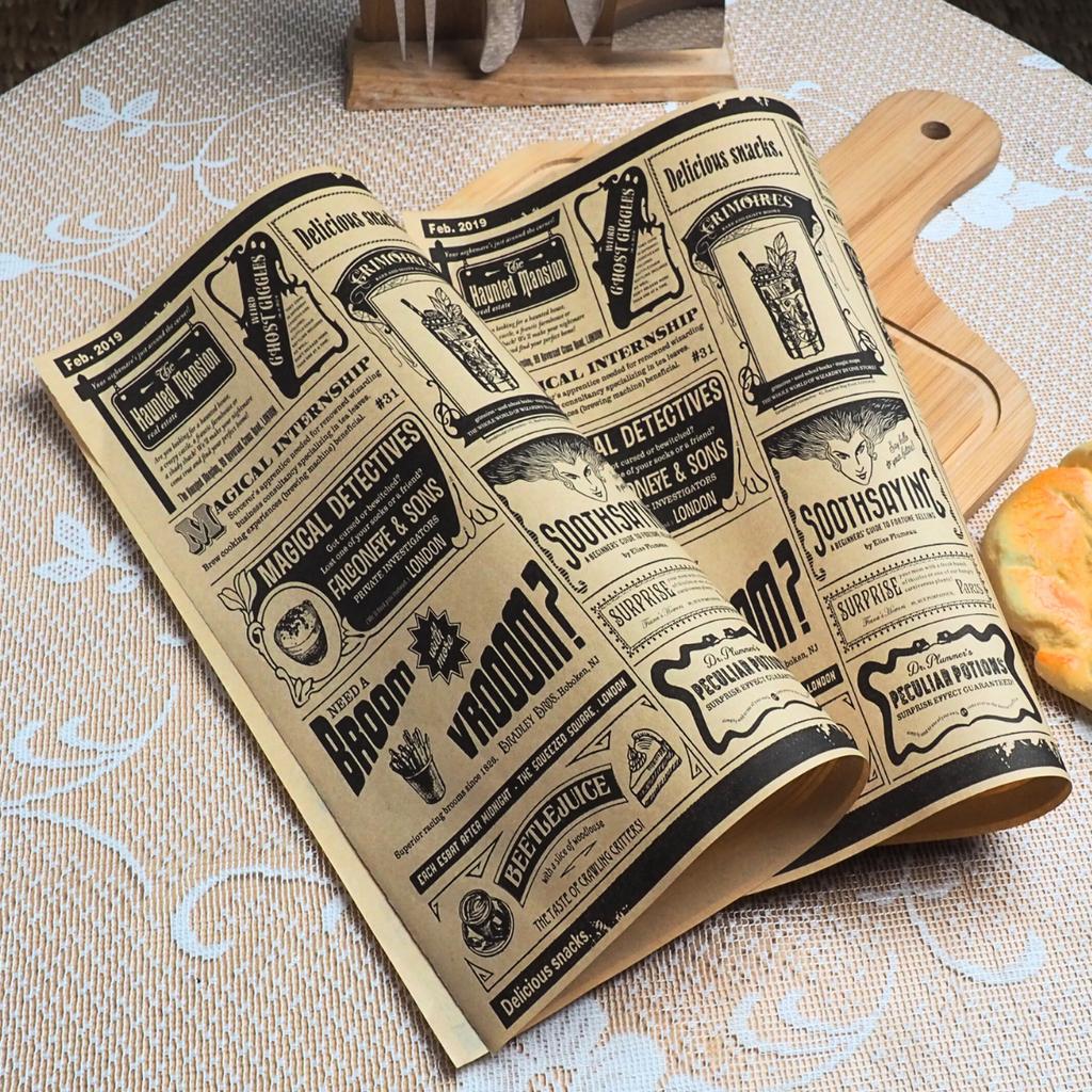 กระดาษรองอาหาร ลายธนบัตร 30x30 ซม. (เคลือบ)