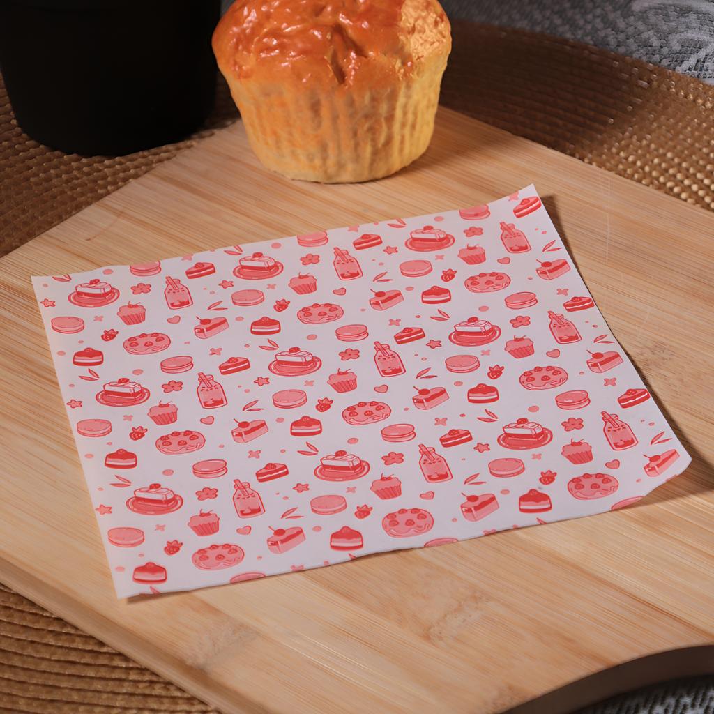 กระดาษรองอาหาร 6x6 นิ้ว ลาย Sweet Treats 