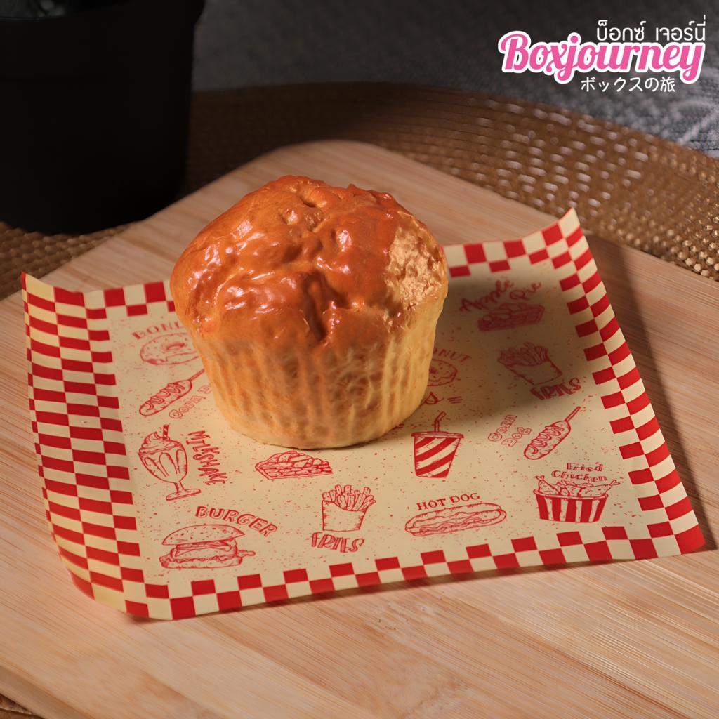 กระดาษรองอาหาร 6x6 นิ้ว ลาย Delicious Diner 