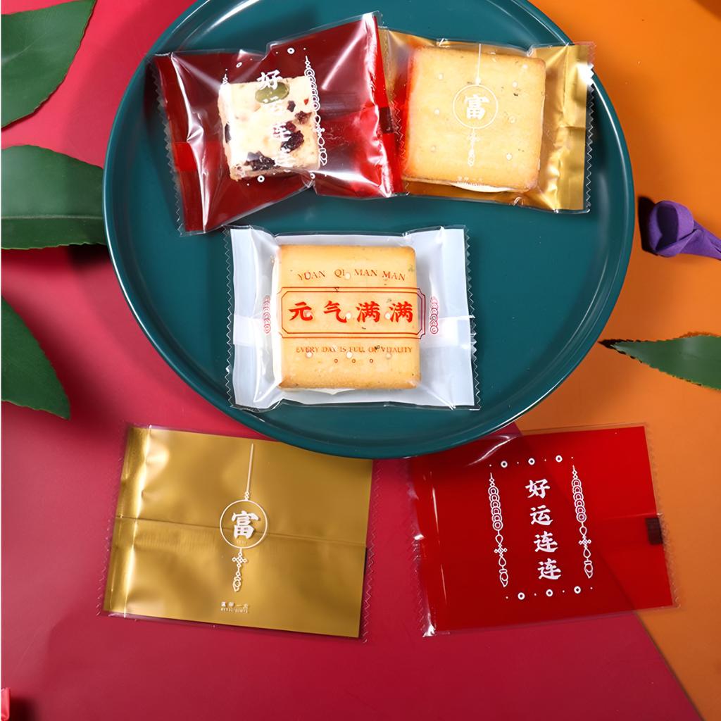 ถุงซีลขนม ลาย Chinese 01 ขนาด 7x10 ซม.