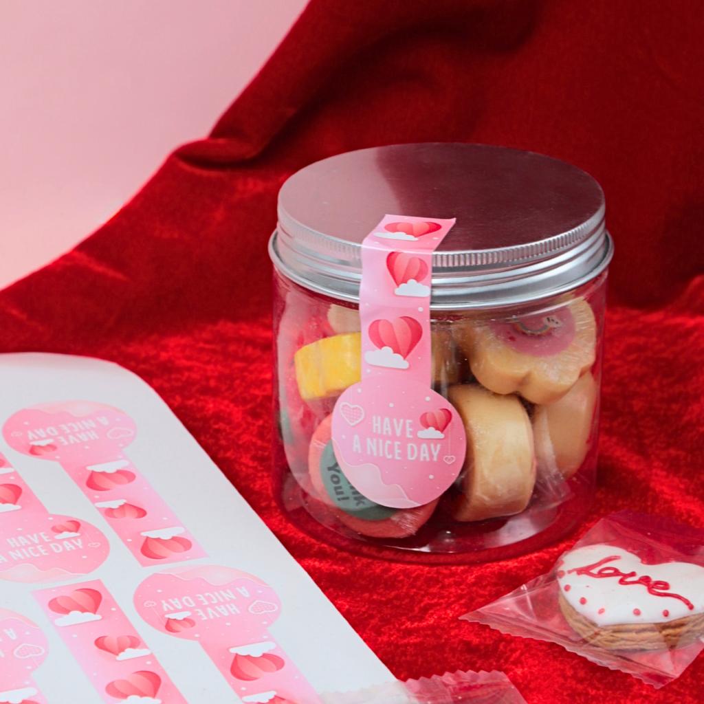 สติกเกอร์สายคาด ลาย Sweetheart 3.6x9.4 ซม. (40 ดวง)