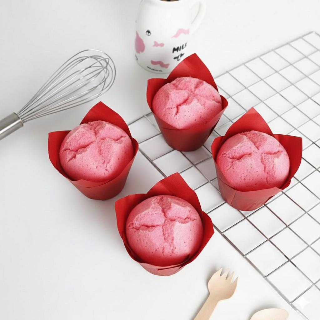 กระทงทิวลิปสีแดง P0501