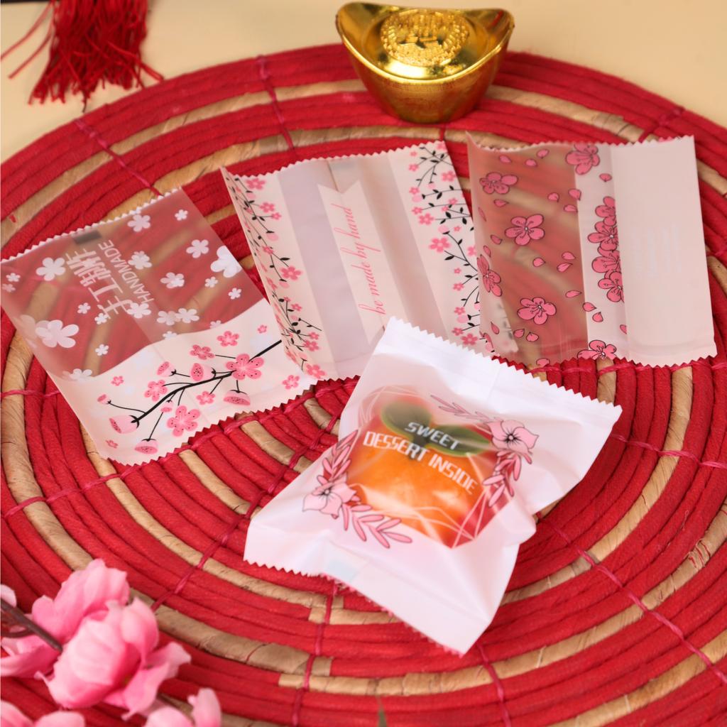 ถุงซีลขนม ลาย Sakura ขนาด 9x11.5 ซม.