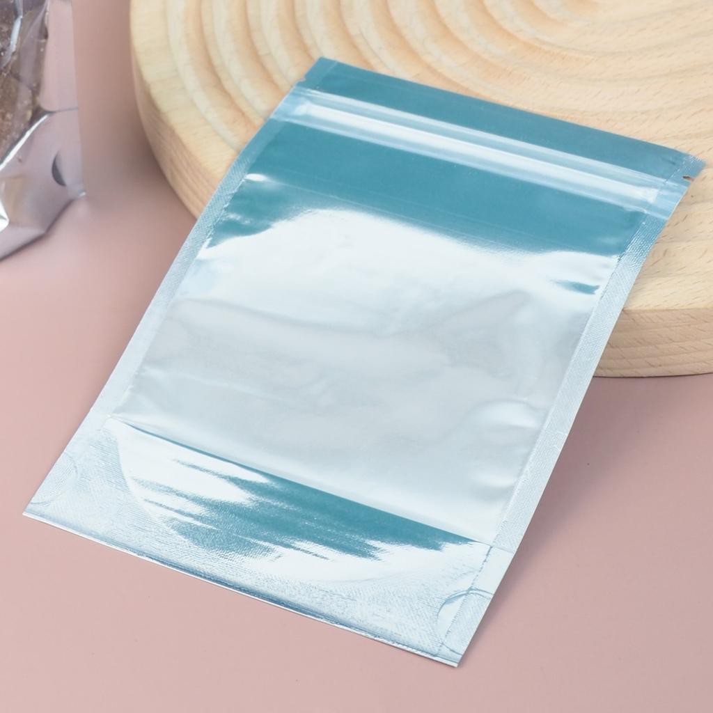 ถุงซิปล็อค สีเงิน ขนาด 10x15 ซม.