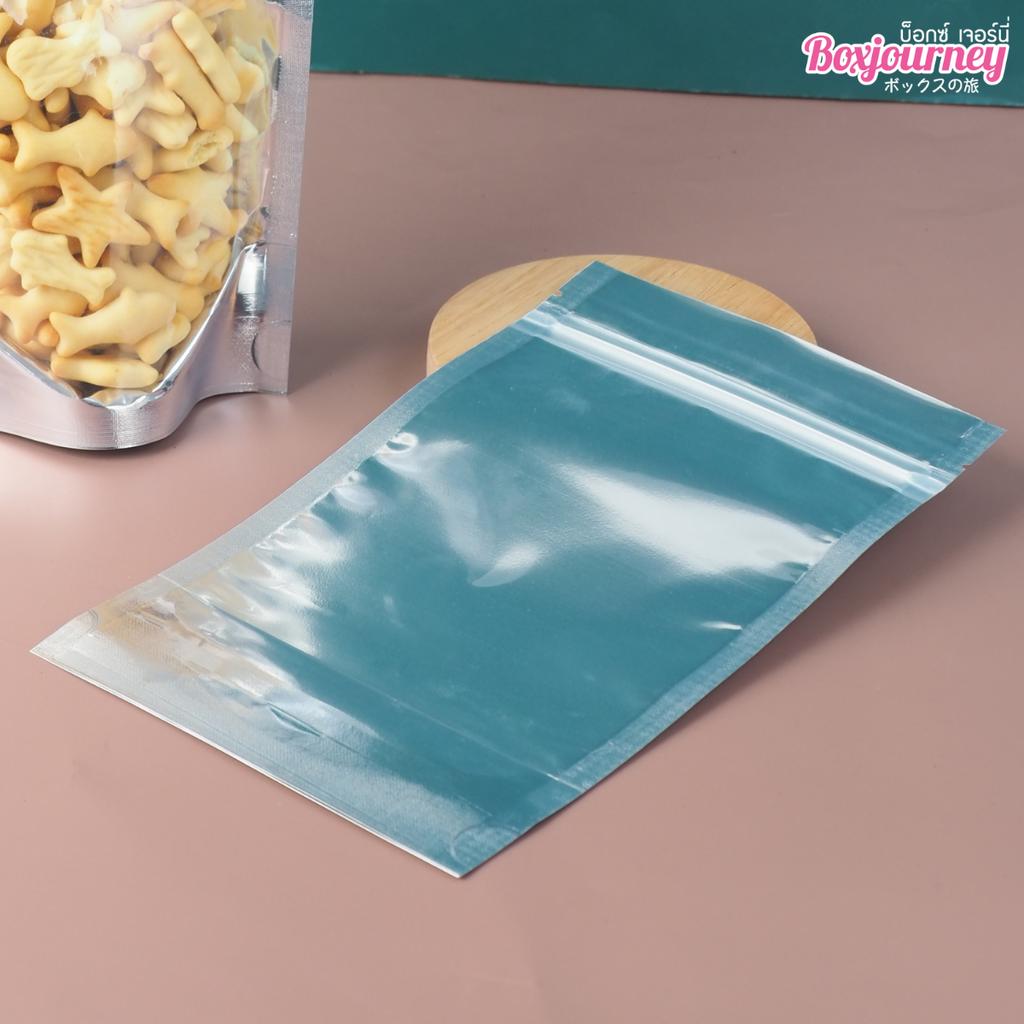 ถุงซิปล็อค สีเงิน ขนาด 12x20 ซม.