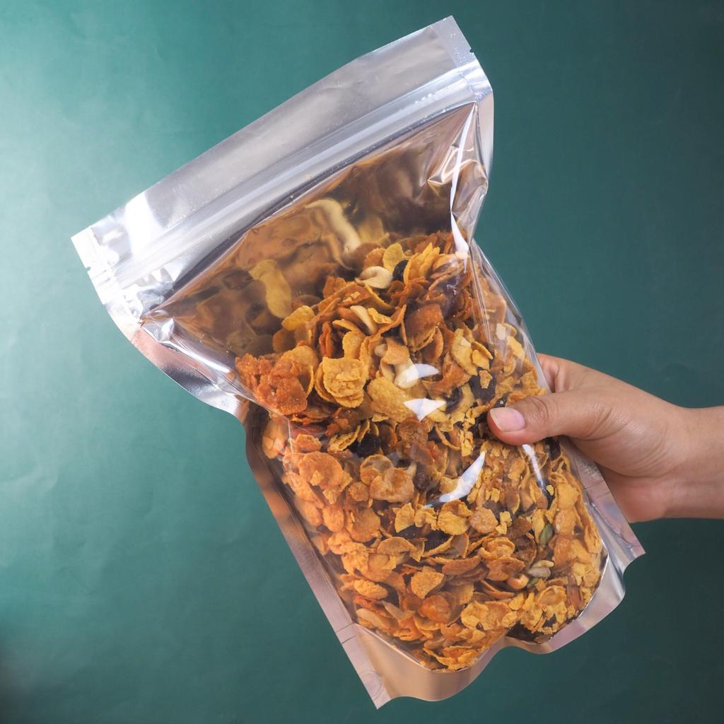 ถุงซิปล็อค สีเงิน ขนาด 20x30 ซม.