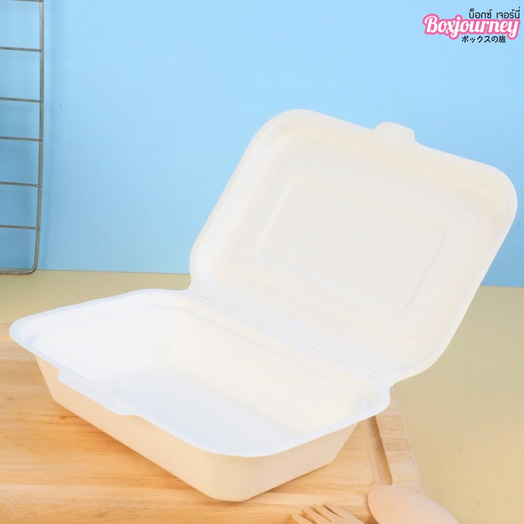 กล่องอาหารชานอ้อย ฝาปิด 500 ml