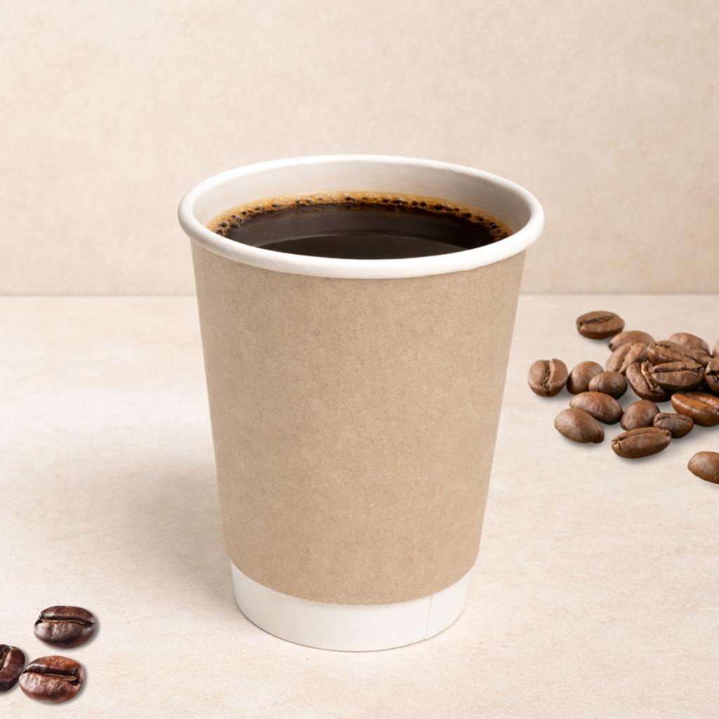 แก้วกระดาษเยื่อไผ่ 2 ชั้น(Double Wall) ขนาด 8 ออนซ์