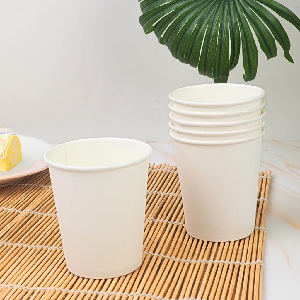 แก้วกระดาษ 6.5 oz ไม่มีหู สีขาว