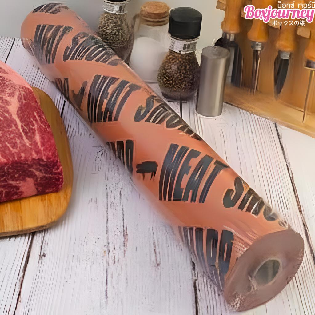 กระดาษรองเนื้อ แบบม้วน พิมพ์ลาย  ขนาด 45 ซม. X 50 เมตร