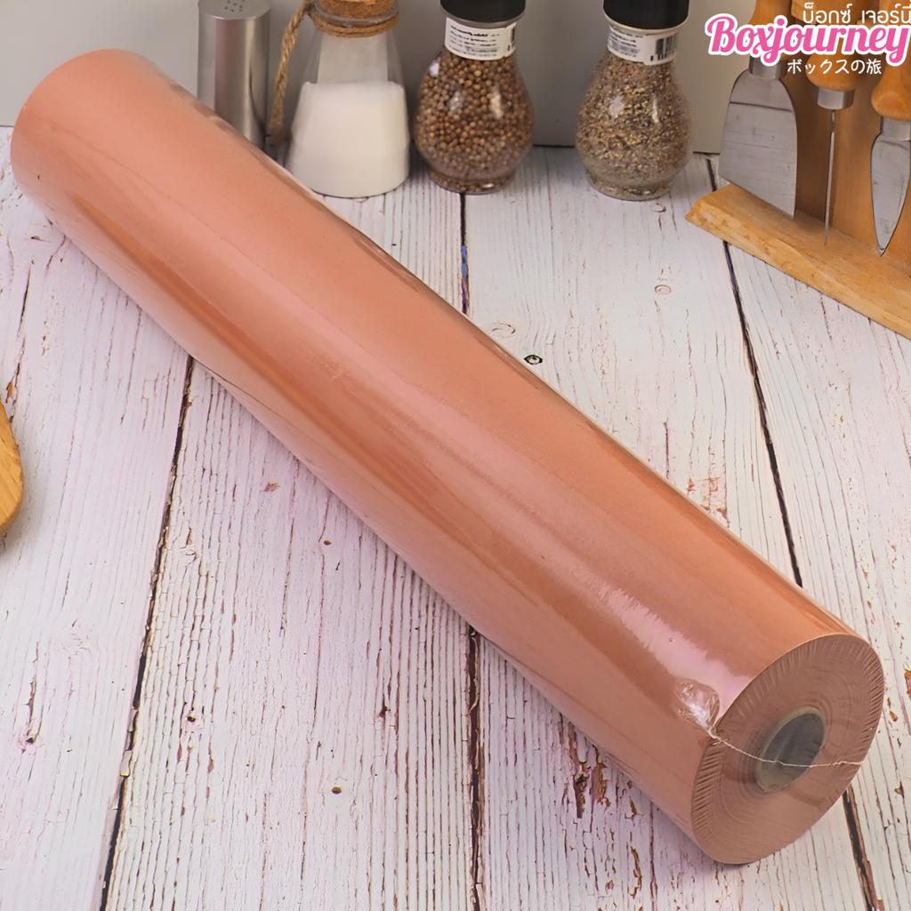 กระดาษรองเนื้อ แบบม้วน สีน้ำตาล  ขนาด 45 ซม. X 50 เมตร