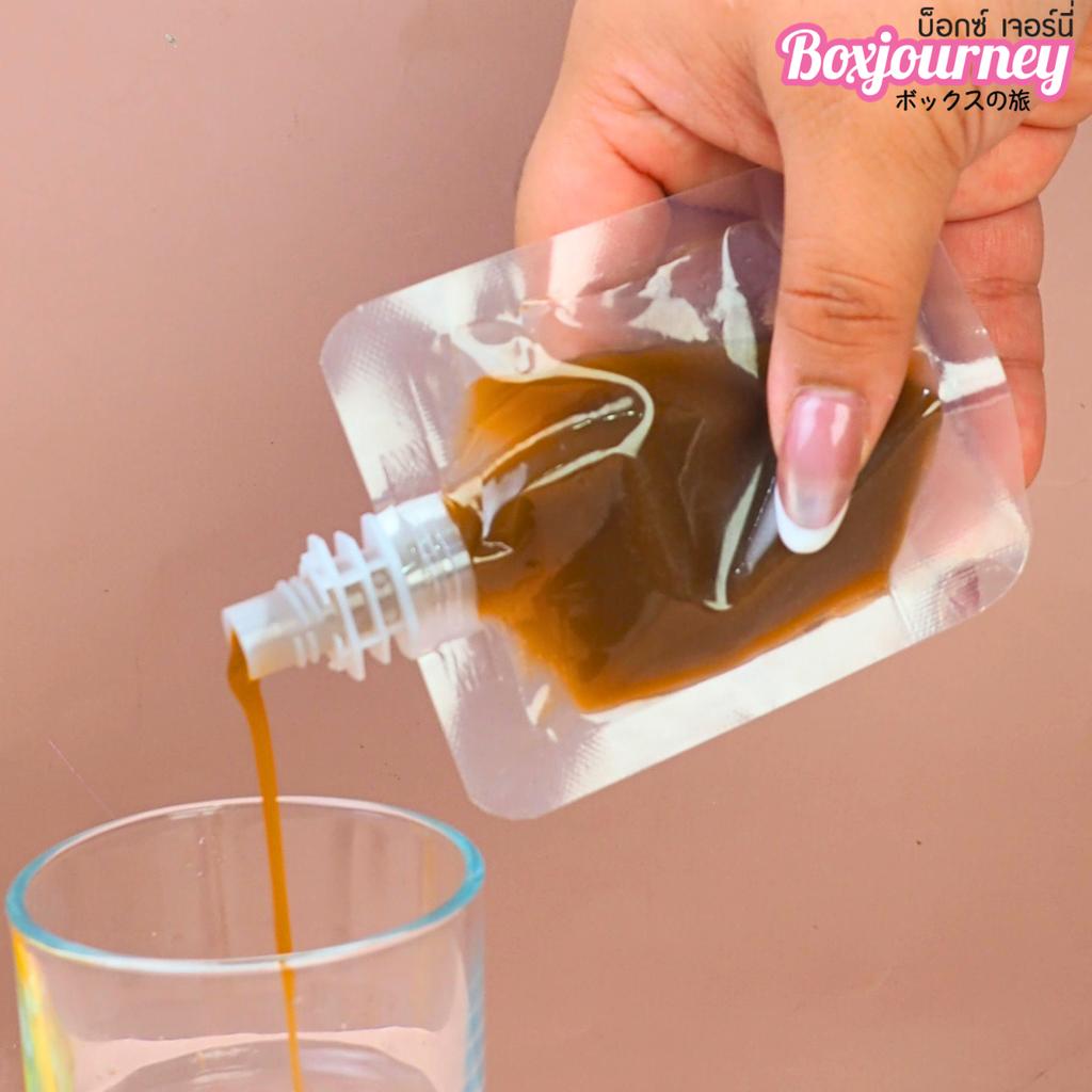 ถุงใส่น้ำ แบบฝาเกลียวหมุนปิด 50ml.