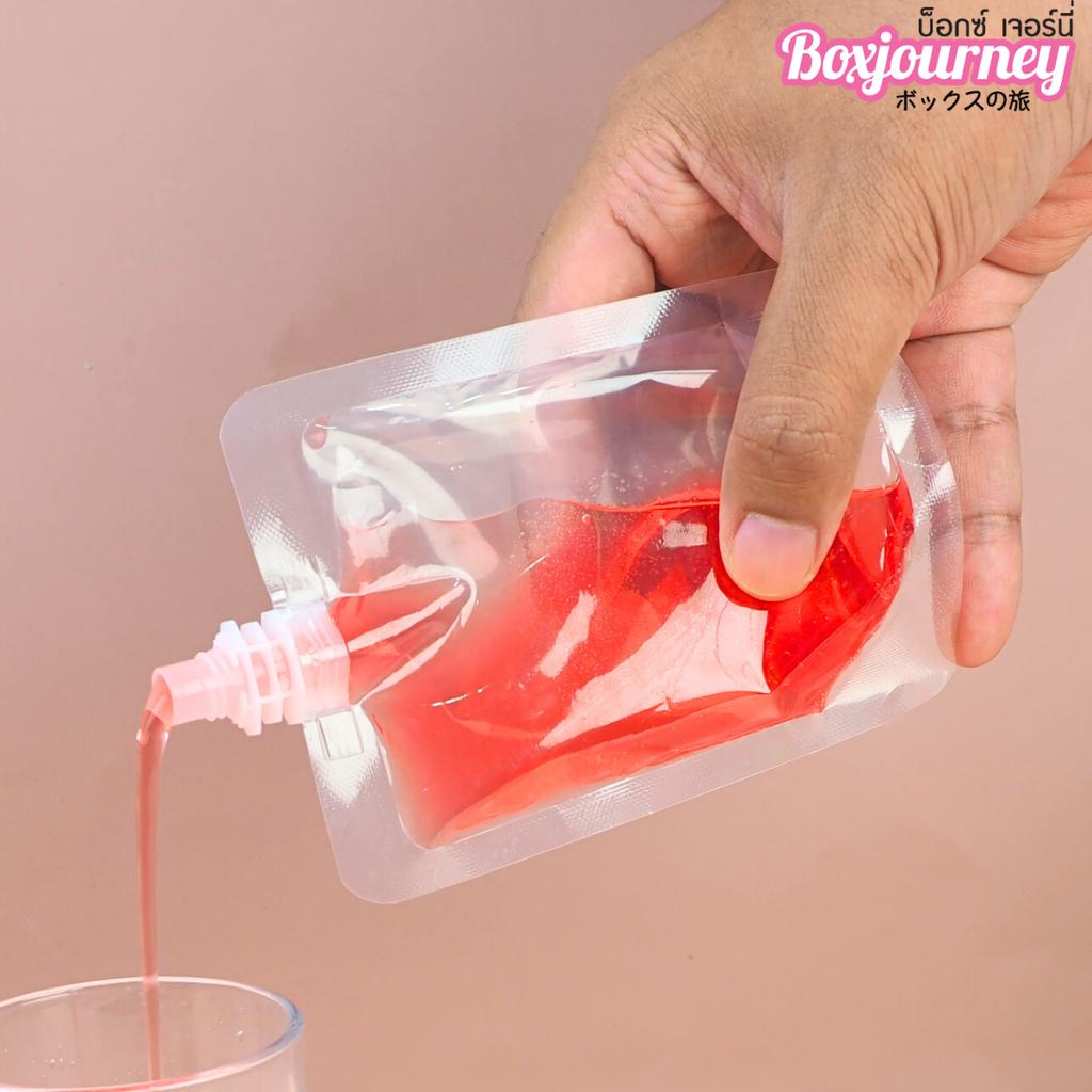 ถุงใส่น้ำ แบบฝาเกลียวหมุนปิด 150 ml.