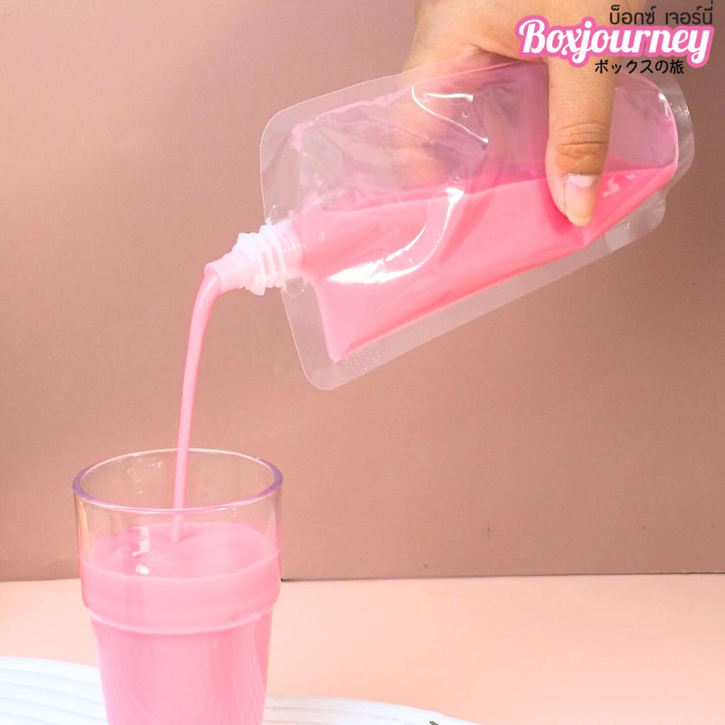 ถุงใส่น้ำ แบบฝาเกลียวหมุนปิด 250 ml.