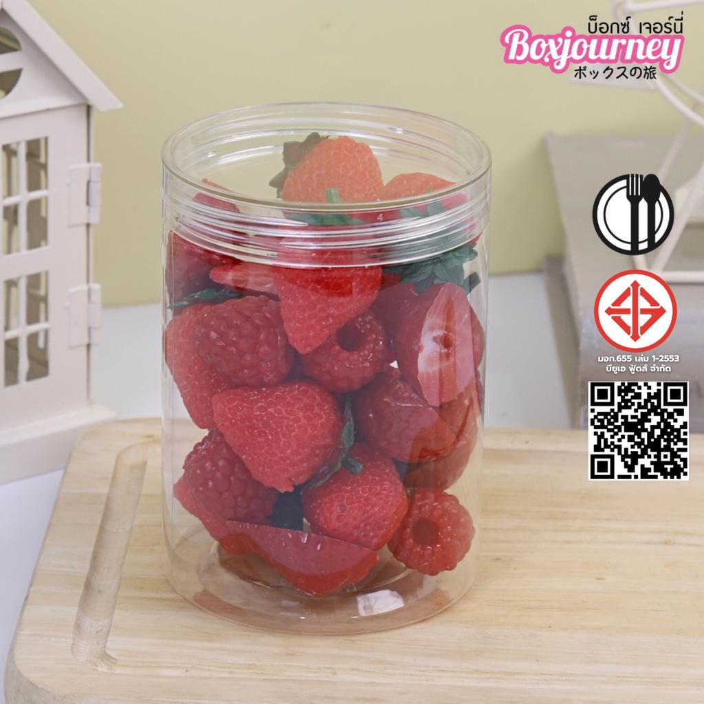 กระปุก PET 8.5x12 CM. ฝาใส 625 ml.