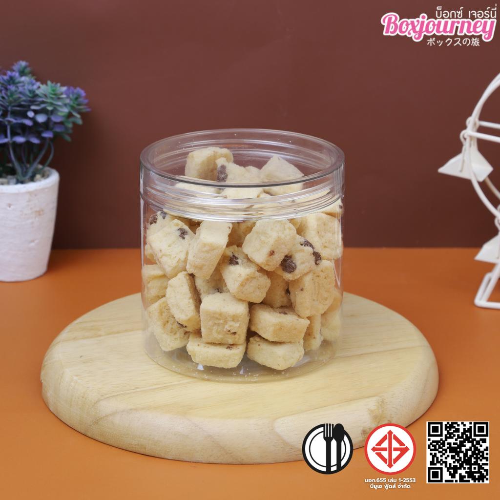 กระปุก PET 10x10 CM. ฝาใส 750 ml.