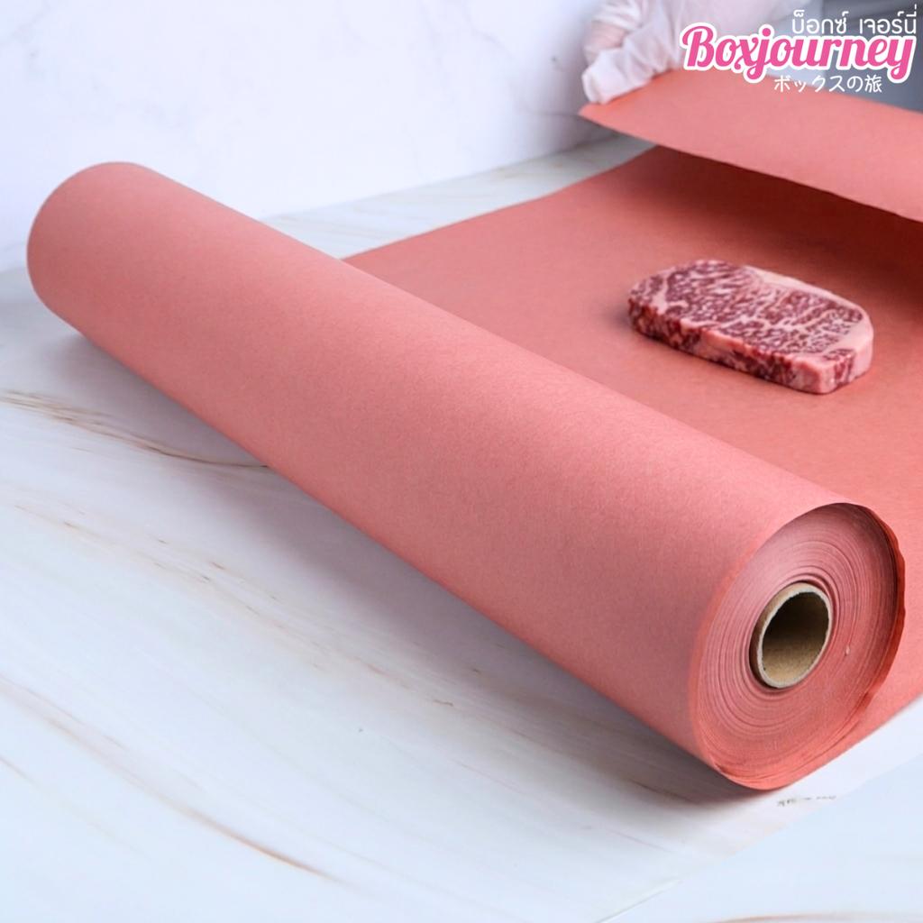 กระดาษรองเนื้อ แบบม้วน สีน้ำตาล  ขนาด 45 ซม. X 50 เมตร